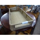 Wicker effect basket