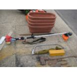 Robin petrol long arm strimmer