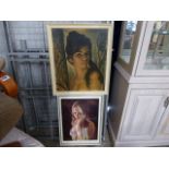 2 1970s framed prints