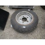 Spare wheel with tyre