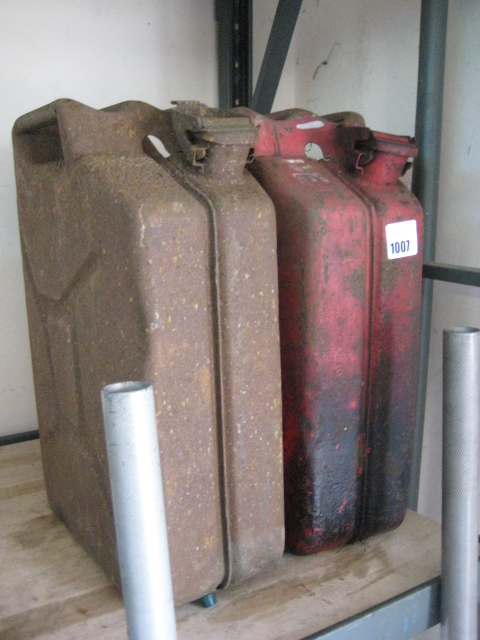 2 vintage jerry cans