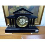 Slate cased mantle clock