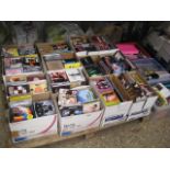 Bay containing 17 boxes of CDs incl. The Avengers, Kasabian, The Libertines, Black Sabbath, Deaf