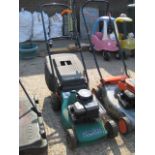 Mountfield Classic 35 petrol powered lawn mower with grass box