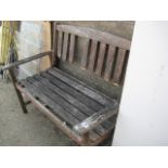 (1138) Wooden garden bench