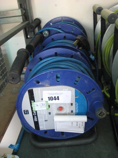 2 Masterplug 25m cable reels with 45m cable reel