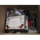 Box of sewing accessories incl. needles, thread, etc.