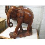 Wooden carved elephant