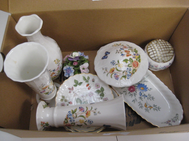 Quantity of Aynsley collectible ceramics incl. vases