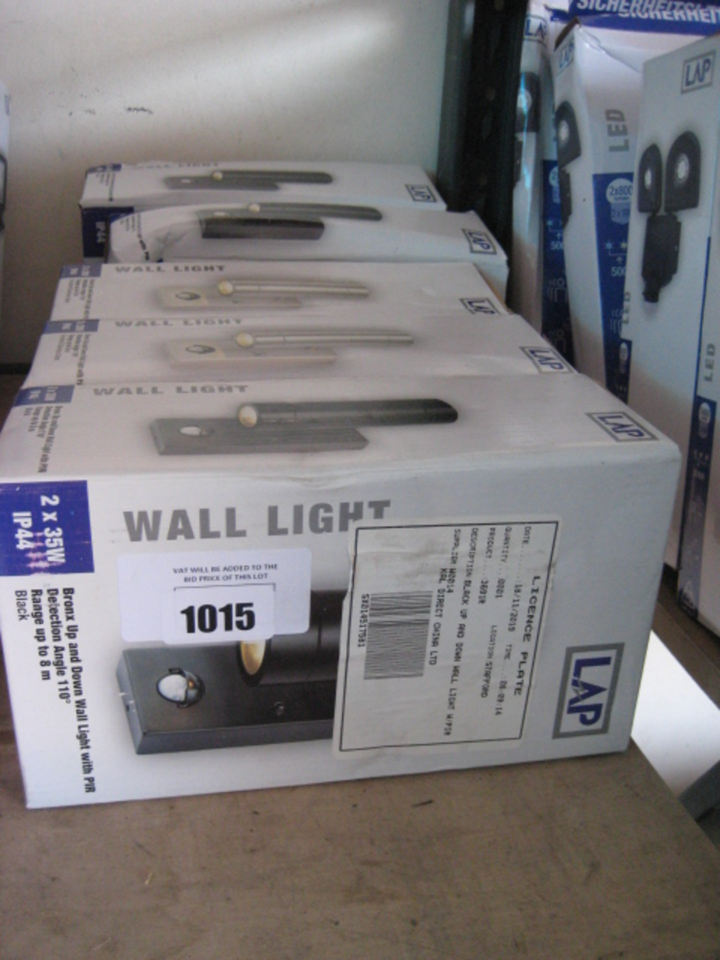 5 2x35w IP44 LAP wall lights