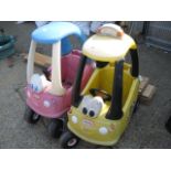 2 childrens Little Tykes karts