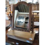 Pine swing mirror with lift top section