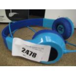 (2570) Pair of kids headphones in blue