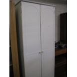 White double door wardrobe