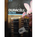 Duracell and Kirkland AA batteries