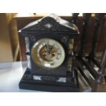 Slate cased mantle clock