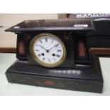 Slate cased mantle clock