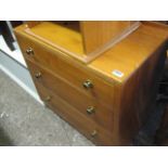 Oak chest of 3 drawers