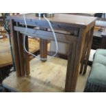 Nest of 3 teak tables