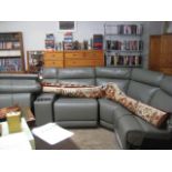 Large 4 seater modular sofa with storage and drinks holder