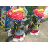 2 unboxed Paw Patrol Mighty Pups lookout towers