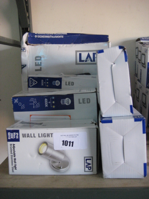 Quantity of various LAP security lights, wall lights and uplighters