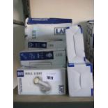 Quantity of various LAP security lights, wall lights and uplighters