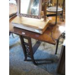 Mahogany gate leg drop leaf occasional table