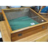 Glazed mahogany display box