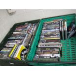 2 trays of DVDs