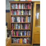 Pine open bookcase (not incl. books)