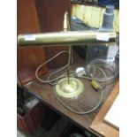 Reproduction banker's style lamp