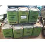 11 tins of Windsor and Newton powder colour paint