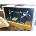 Cased Singer sewing machine