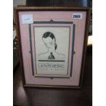 Framed and glazed print advertising Parfum Lentheric, Paris