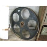 Large metal wheel