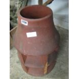 Terracotta chimney pot top