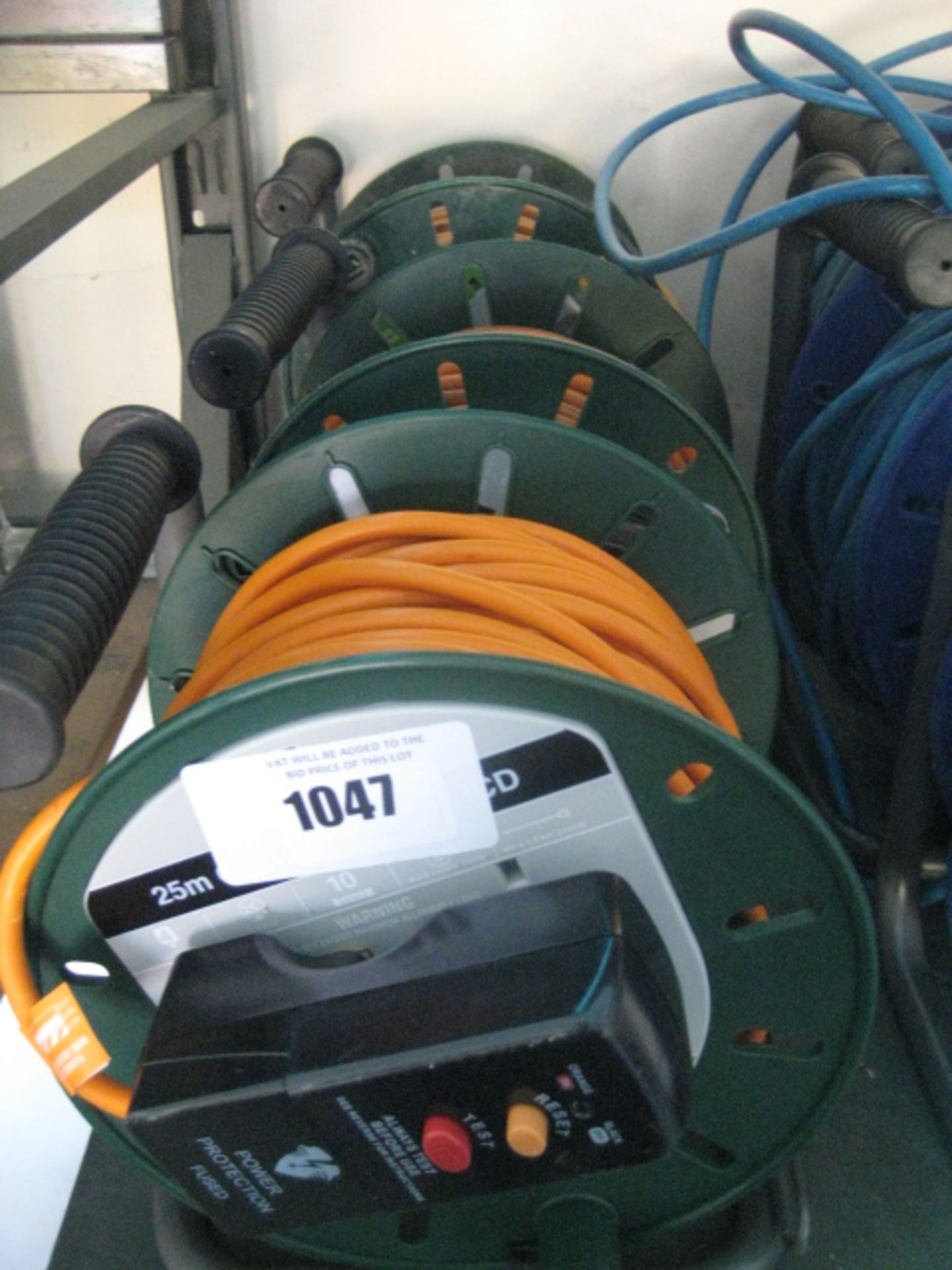 3 x Masterplug 25m cable reels with RCD