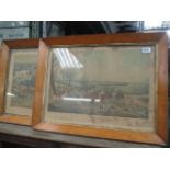 Pair of framed and glazed prints ''The chase of the roebuck'' and ''The death of the roebuck''