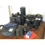 Collection of binoculars