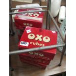6 Oxo cube tins and 2 first aid boxes