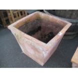 Large ceramic square planter