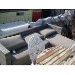 Rattan 3 seater corner sofa