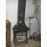 Reclaimed fireplace, reputedly removed from Little Paxton Hall during the 1970's