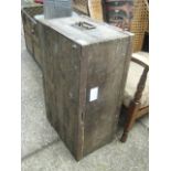 Twin handled wooden crate