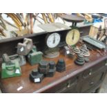 Collection of various scales and weights