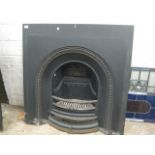 Cast metal fire place