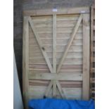 Large wooden garden gate