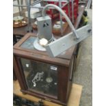 British made set of precision scales contained within a wooden display case together with an Allen