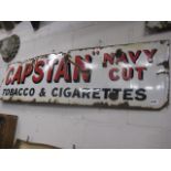 Enamelled metal sign advertising Capstan Navy Cut tobacco and cigarettes